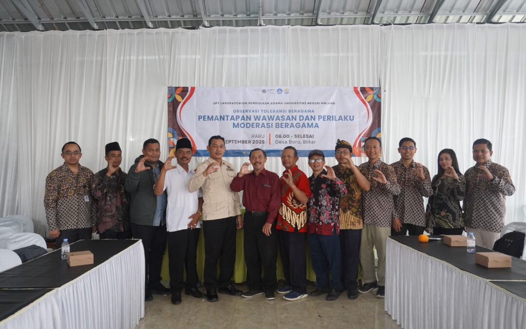 PEMANTAPAN WAWASAN DAN PERILAKU MODERASI BERAGAMA MAHASISWA UNIVERSITAS NEGERI MALANG DI DESA BORO, BLITAR